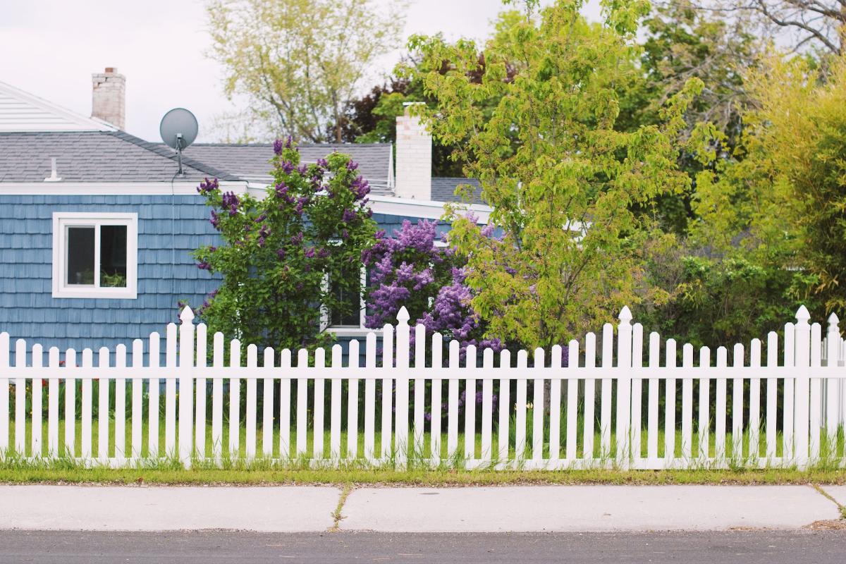 Garden Fence and House